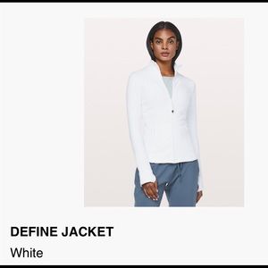 Lululemon Define Jacket - White size 8
